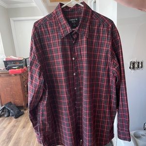 Men’s plaid dress shirt